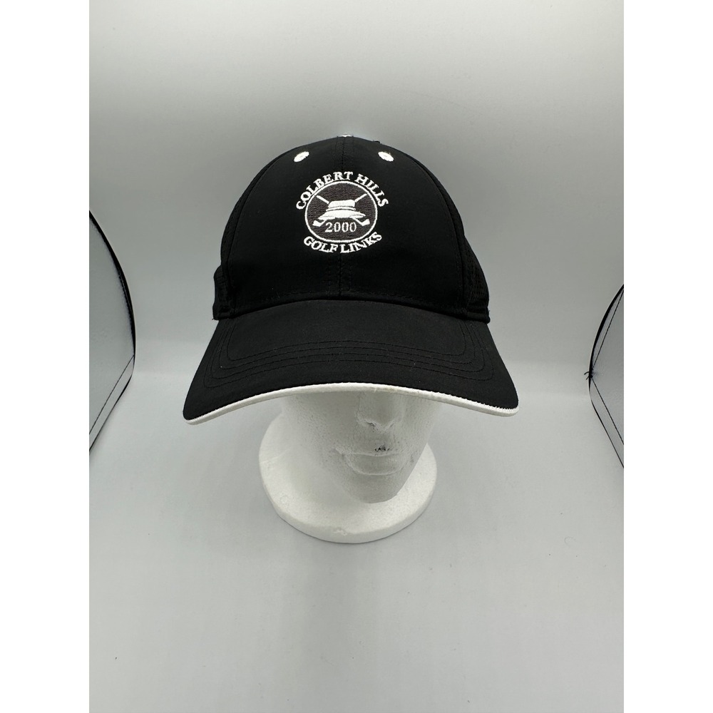 Ahead Colbert Hills Golf Links Hat Mens OSFA Black NEW CoolMax Performance Cap